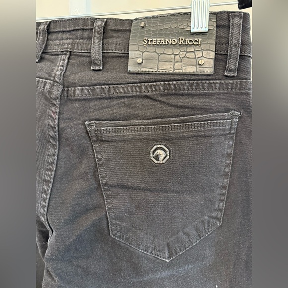 Stefano Ricci Black Slim Straight Jeans - Picture 5 of 9